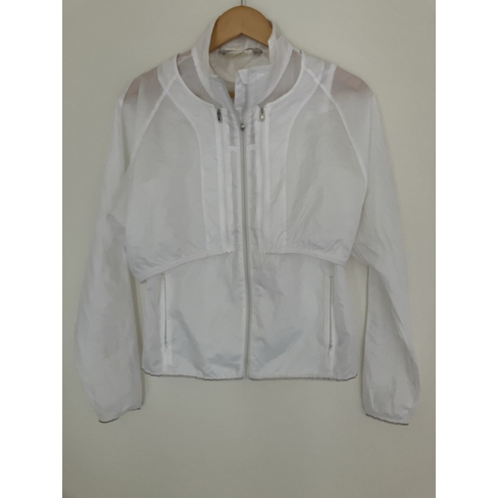 Athleta White Wind Breaker 3 In 1 Vest Jacket Mesh Combo Size Small
